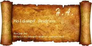 Holdampf Andrea névjegykártya