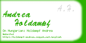 andrea holdampf business card